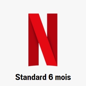 Abonnement Netflix Standard 6 mois